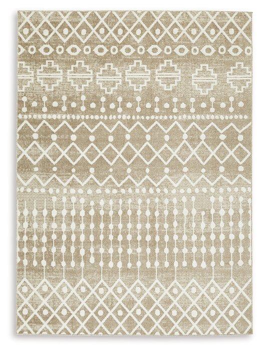 Bunchly 4'11" x 7'2" Washable Rug - Ideal Furniture (Fresno,CA)