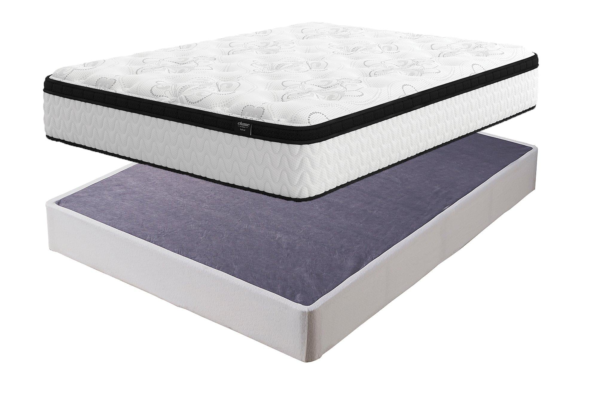 Chime 12 Inch Hybrid Mattress Package - Ideal Furniture (Fresno,CA)