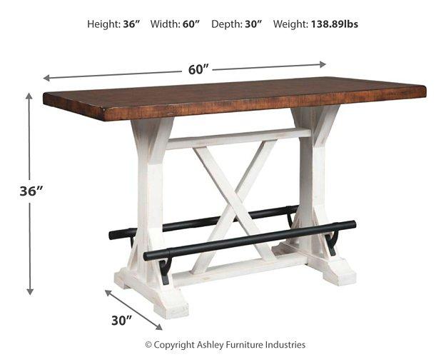 Valebeck Counter Height Dining Table - Ideal Furniture (Fresno,CA)