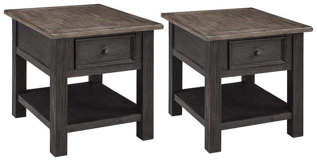 Tyler Creek End Table Set - Ideal Furniture (Fresno,CA)
