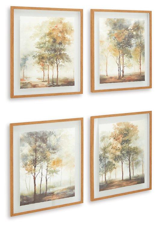 Bryneford Wall Art (Set of 4) - Ideal Furniture (Fresno,CA)