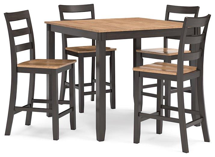 Gesthaven Counter Height Dining Table and 4 Barstools (Set of 5) - Ideal Furniture (Fresno,CA)