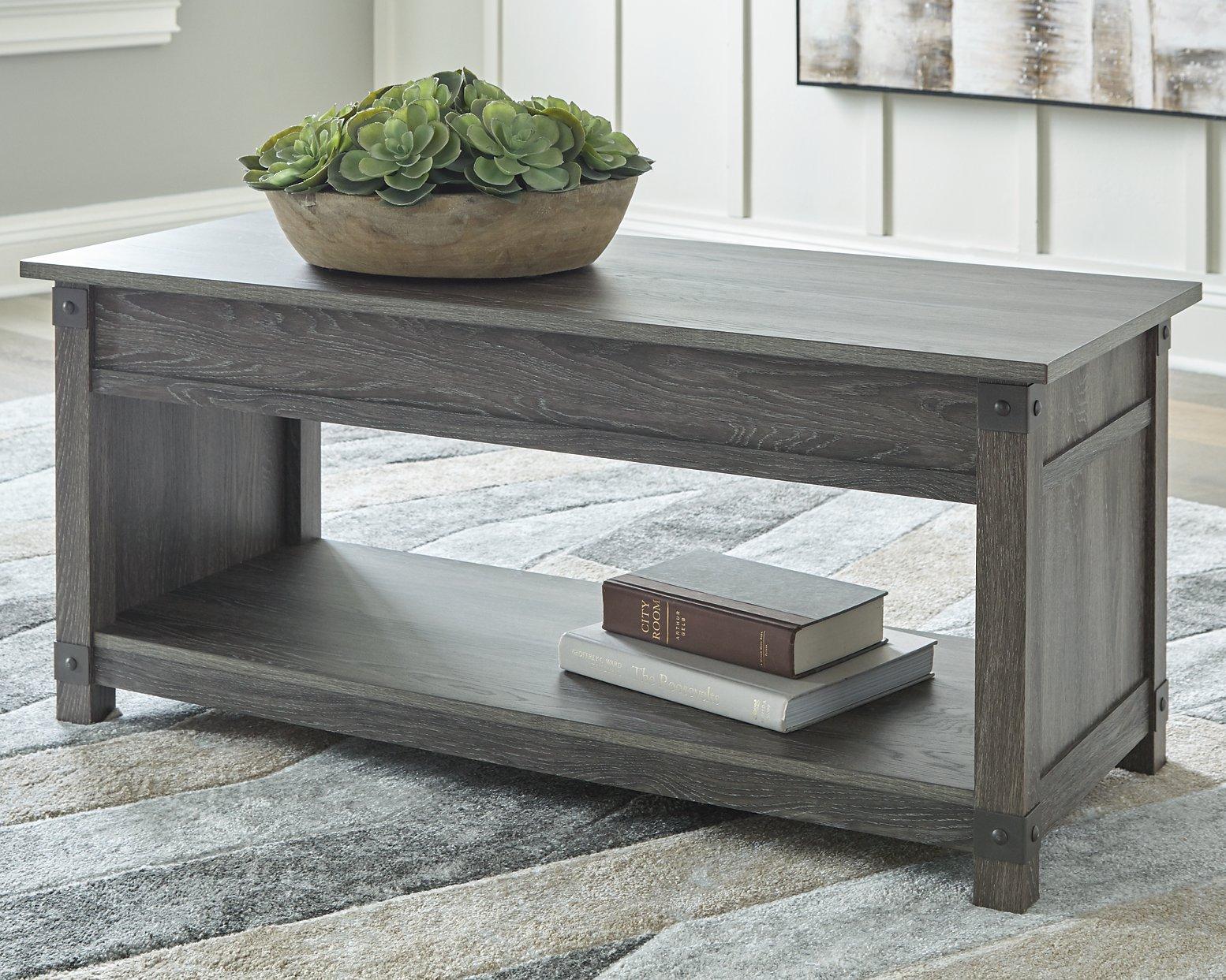Freedan Lift-Top Coffee Table - Ideal Furniture (Fresno,CA)