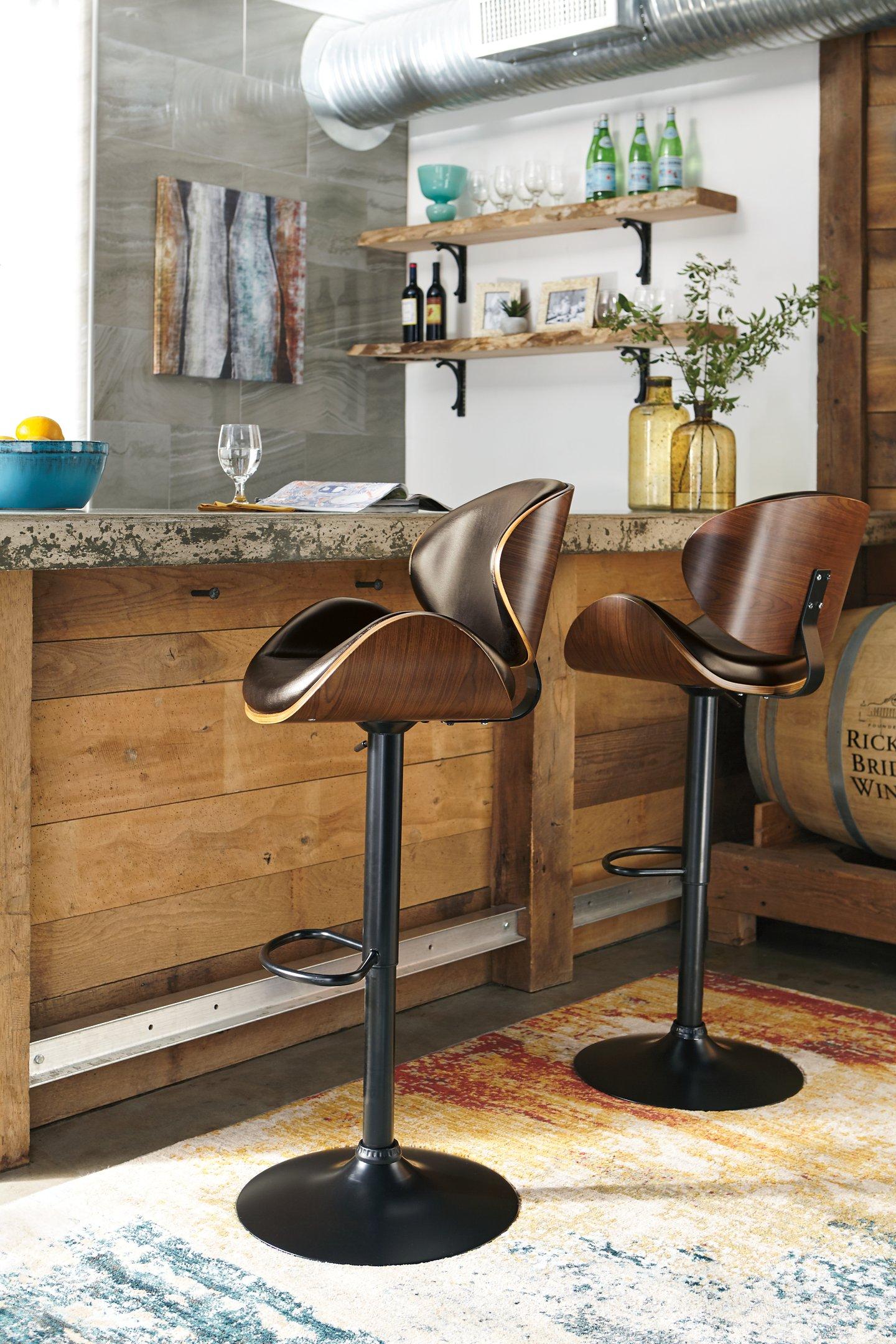 Bellatier Adjustable Height Bar Stool - Ideal Furniture (Fresno,CA)