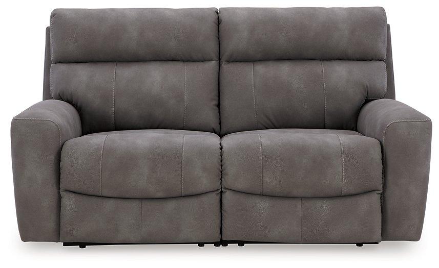 Next-Gen DuraPella Power Reclining Sectional Loveseat - Ideal Furniture (Fresno,CA)