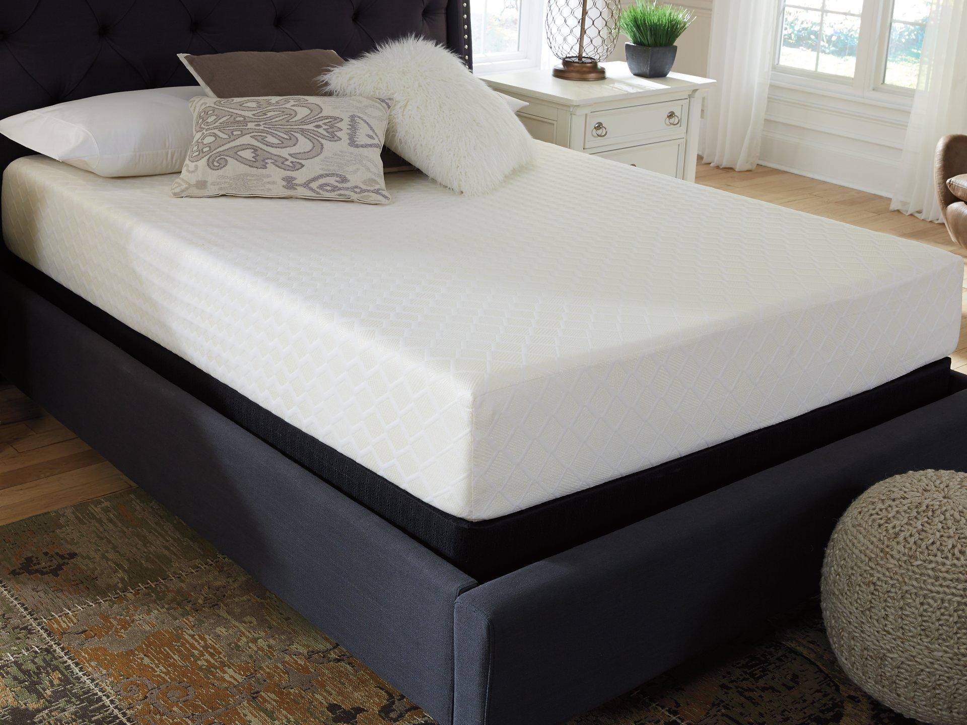 10 Inch Chime Memory Foam Mattress Set - Ideal Furniture (Fresno,CA)