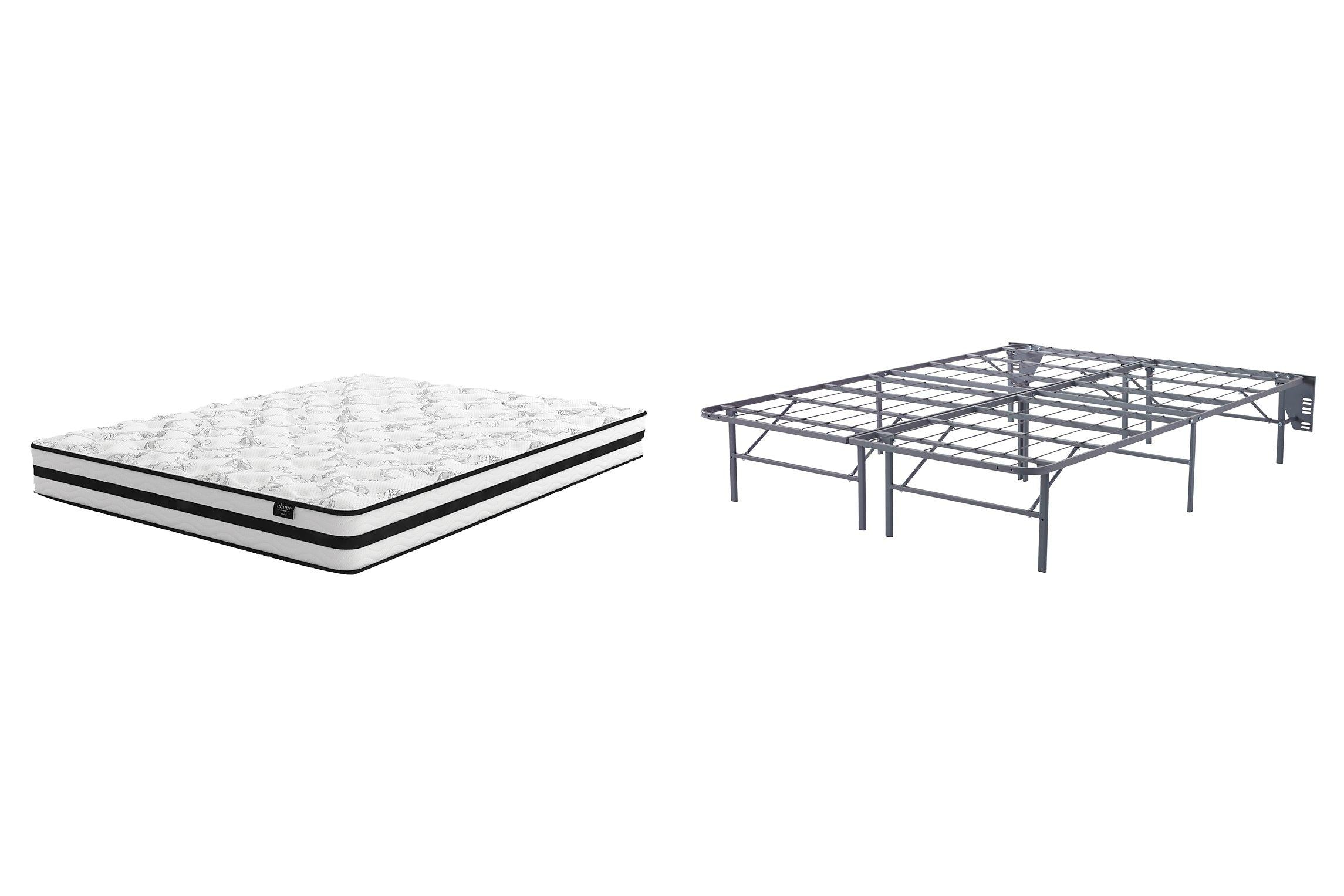 8 Inch Chime Innerspring Mattress Set - Ideal Furniture (Fresno,CA)