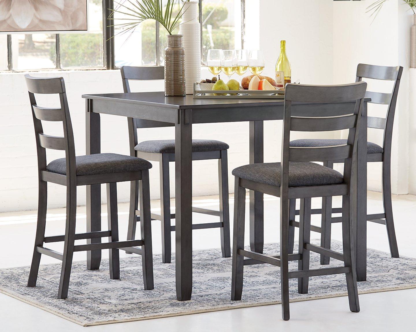 Bridson Counter Height Dining Table and Bar Stools (Set of 5) - Ideal Furniture (Fresno,CA)