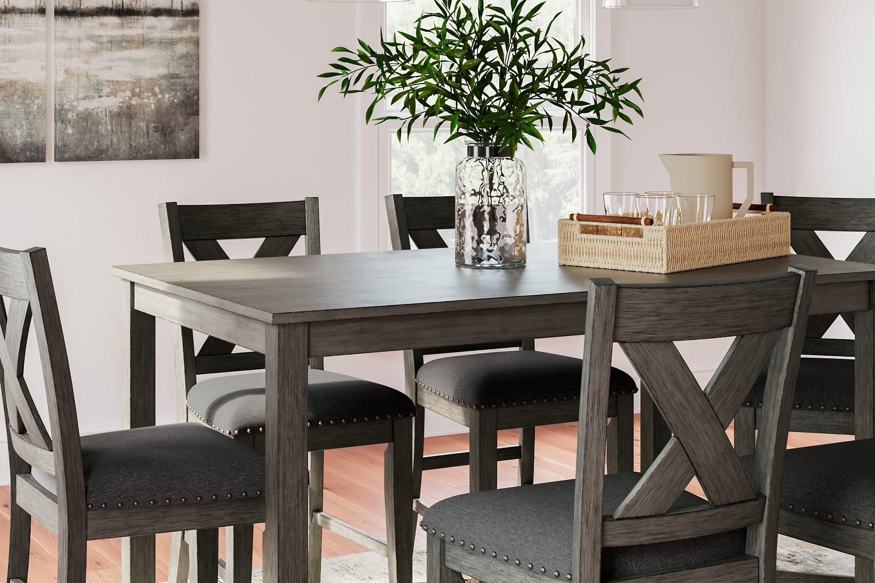Caitbrook Counter Height Dining Table and Bar Stools (Set of 7) - Ideal Furniture (Fresno,CA)