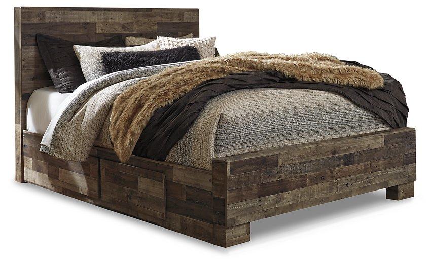 Derekson Bed with 2 Side Storage - Ideal Furniture (Fresno,CA)