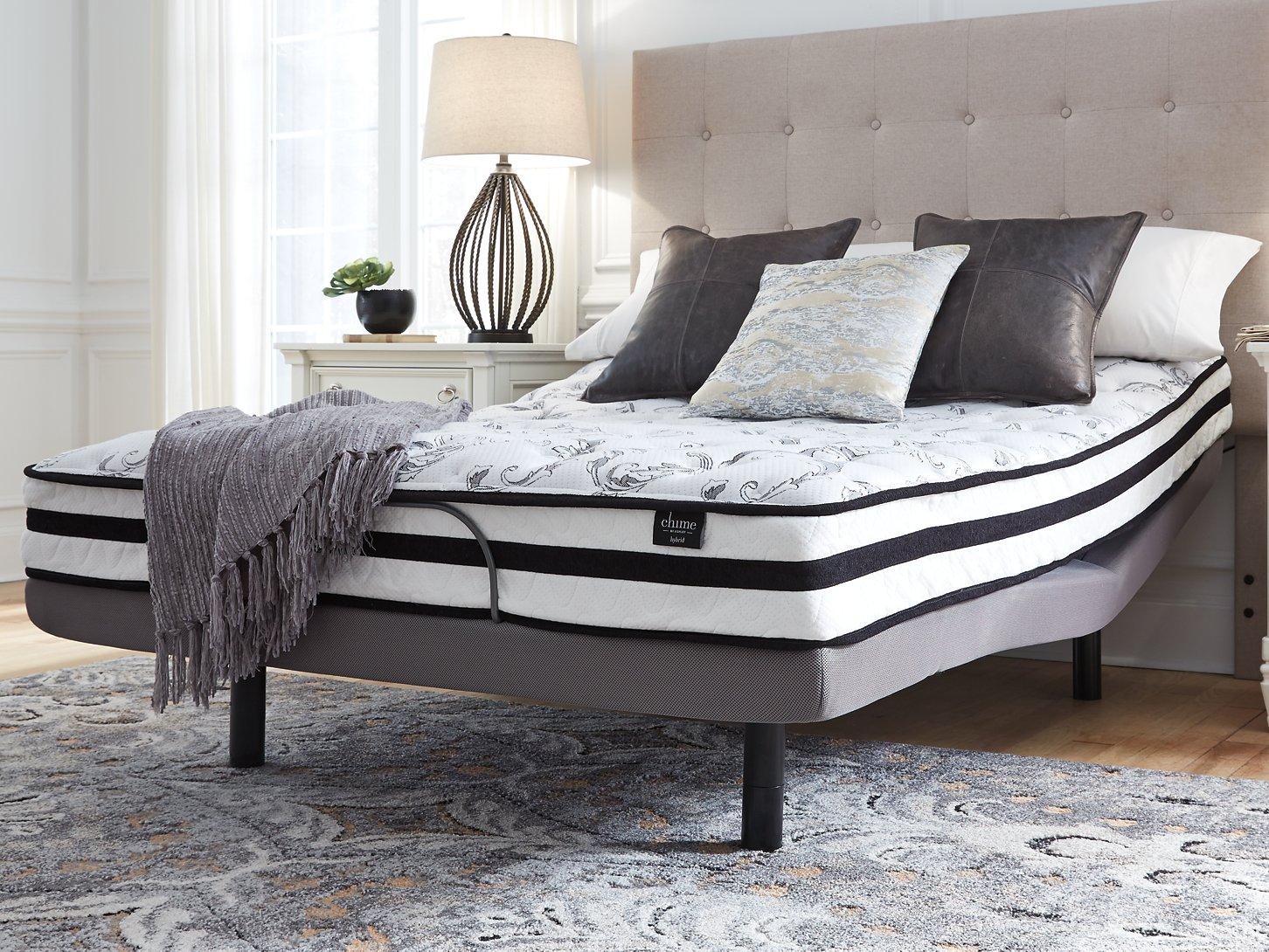 8 Inch Chime Innerspring Mattress Set - Ideal Furniture (Fresno,CA)