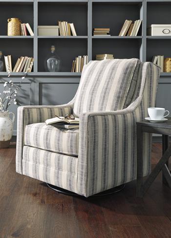 Kambria Swivel Glider Accent Chair - Ideal Furniture (Fresno,CA)