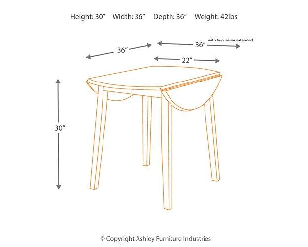 Hammis Dining Drop Leaf Table - Ideal Furniture (Fresno,CA)