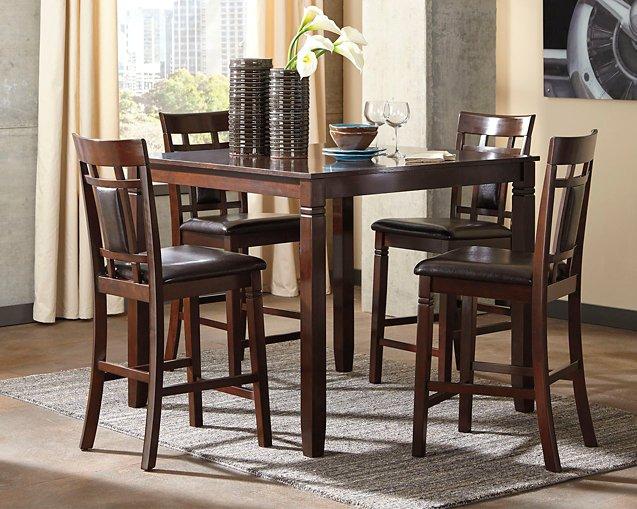 Bennox Counter Height Dining Table and Bar Stools (Set of 5) - Ideal Furniture (Fresno,CA)