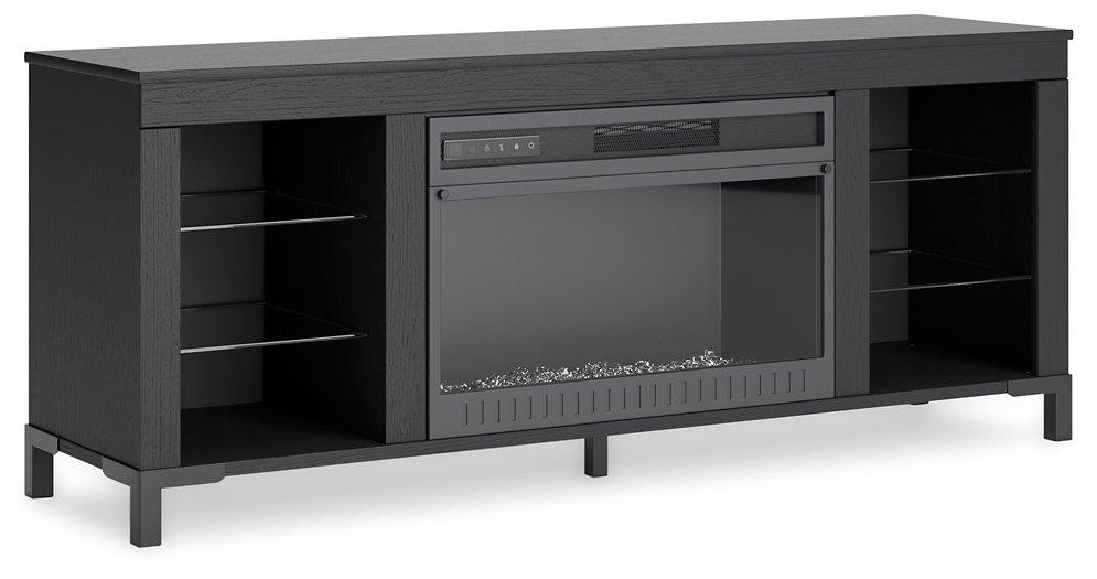 Cayberry 60" TV Stand with Electric Fireplace - Ideal Furniture (Fresno,CA)
