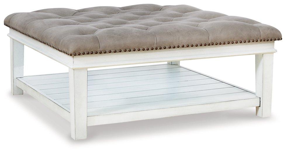 Kanwyn Upholstered Ottoman Coffee Table - Ideal Furniture (Fresno,CA)