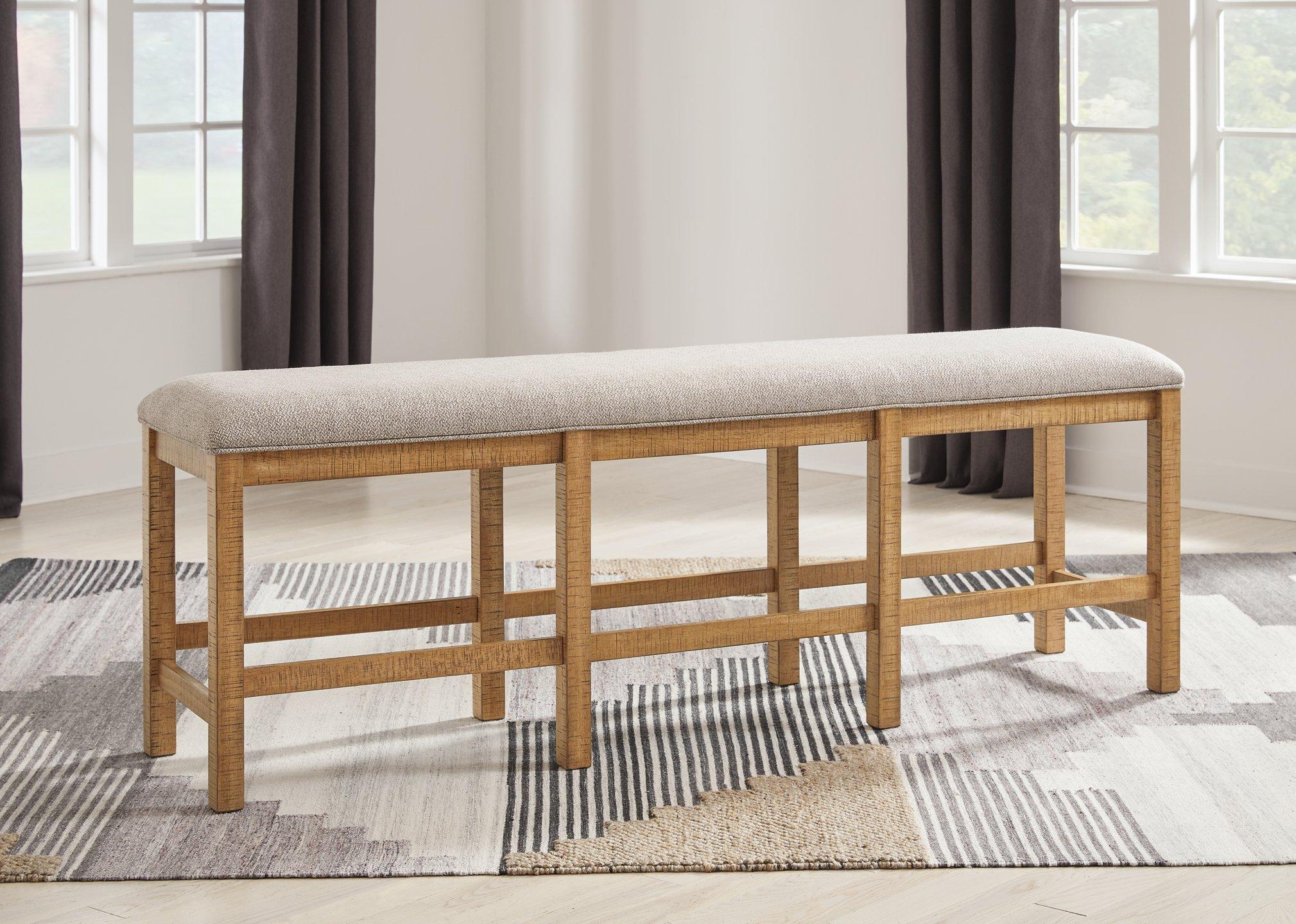 Havonplane 72" Counter Height Dining Bench - Ideal Furniture (Fresno,CA)