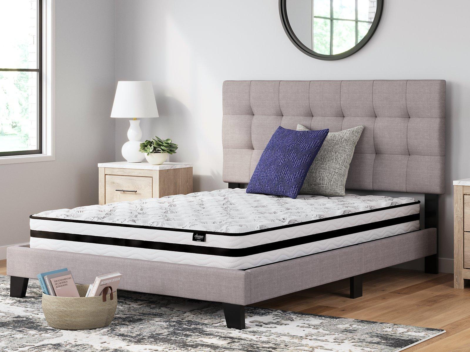 8 Inch Chime Innerspring Mattress Set - Ideal Furniture (Fresno,CA)