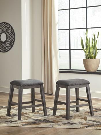 Caitbrook Counter Height Upholstered Bar Stool - Ideal Furniture (Fresno,CA)