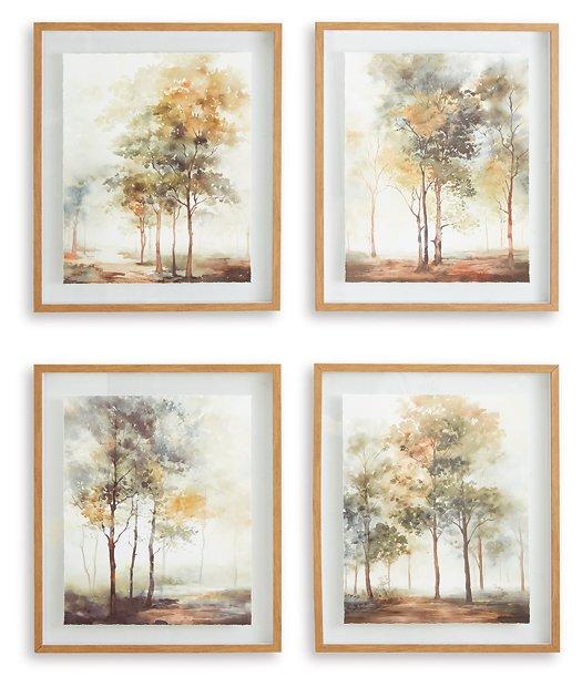 Bryneford Wall Art (Set of 4) - Ideal Furniture (Fresno,CA)