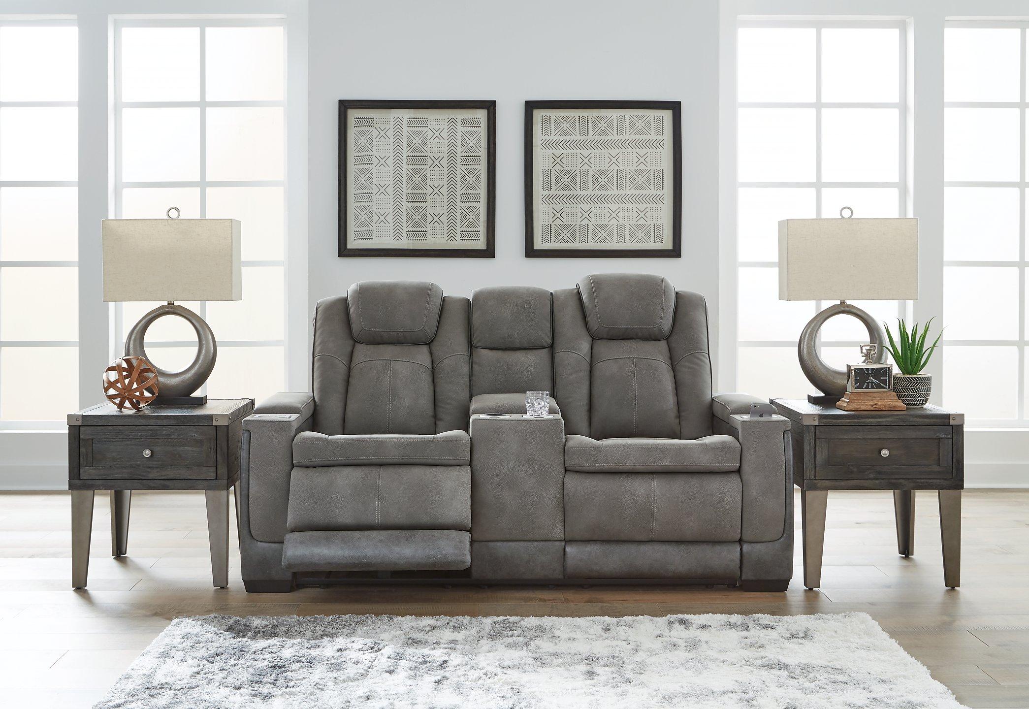 Next-Gen DuraPella Power Reclining Loveseat with Console - Ideal Furniture (Fresno,CA)