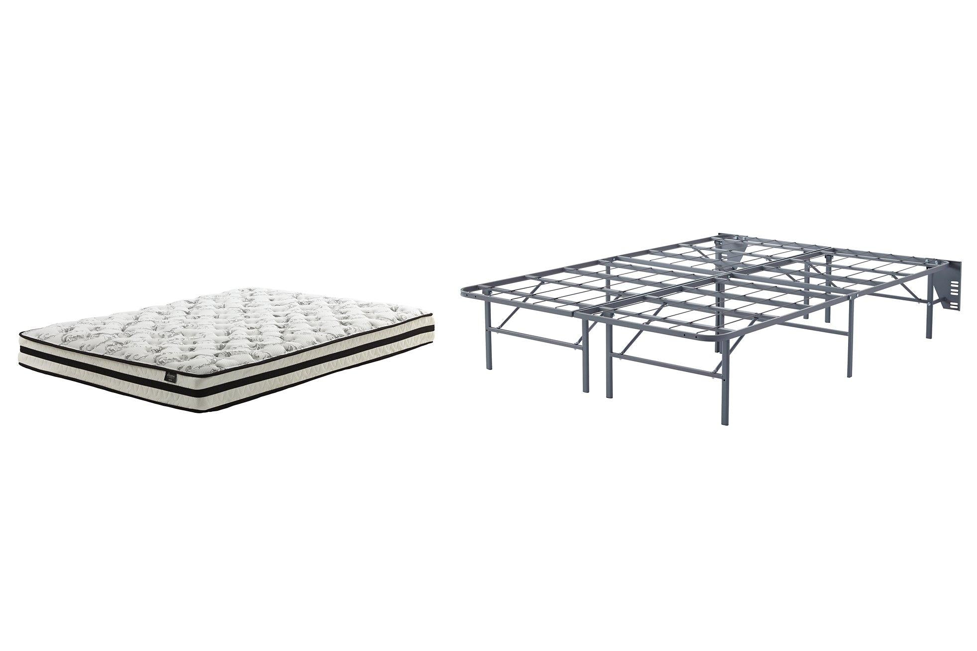 8 Inch Chime Innerspring Mattress Set - Ideal Furniture (Fresno,CA)