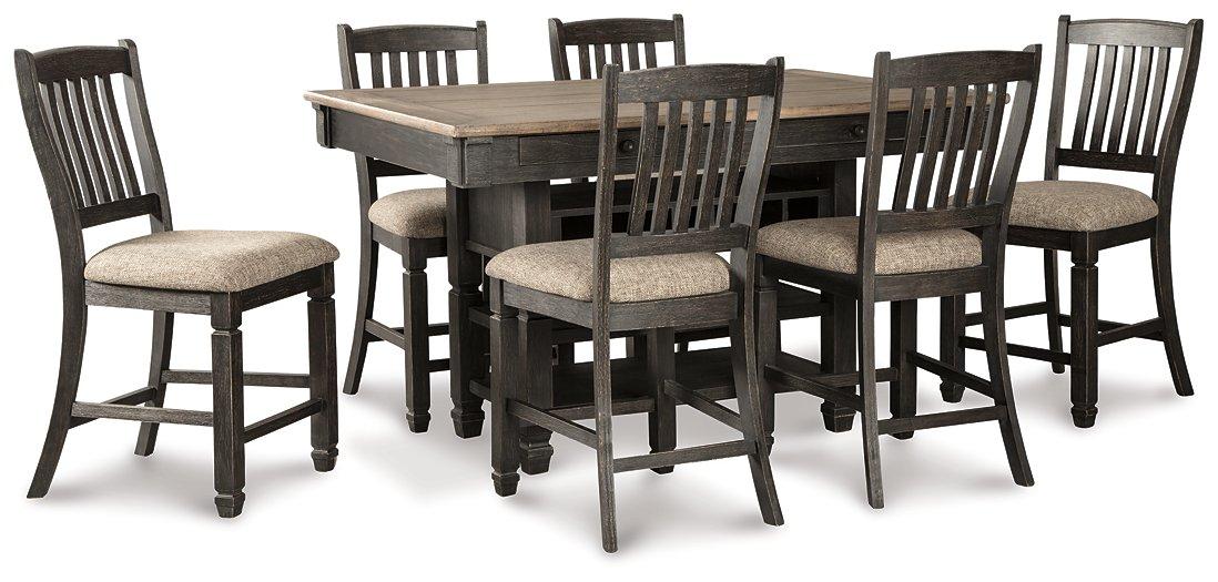 Tyler Creek Counter Height Dining Set - Ideal Furniture (Fresno,CA)