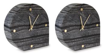 Janmour Table Clock (Set of 2) - Ideal Furniture (Fresno,CA)