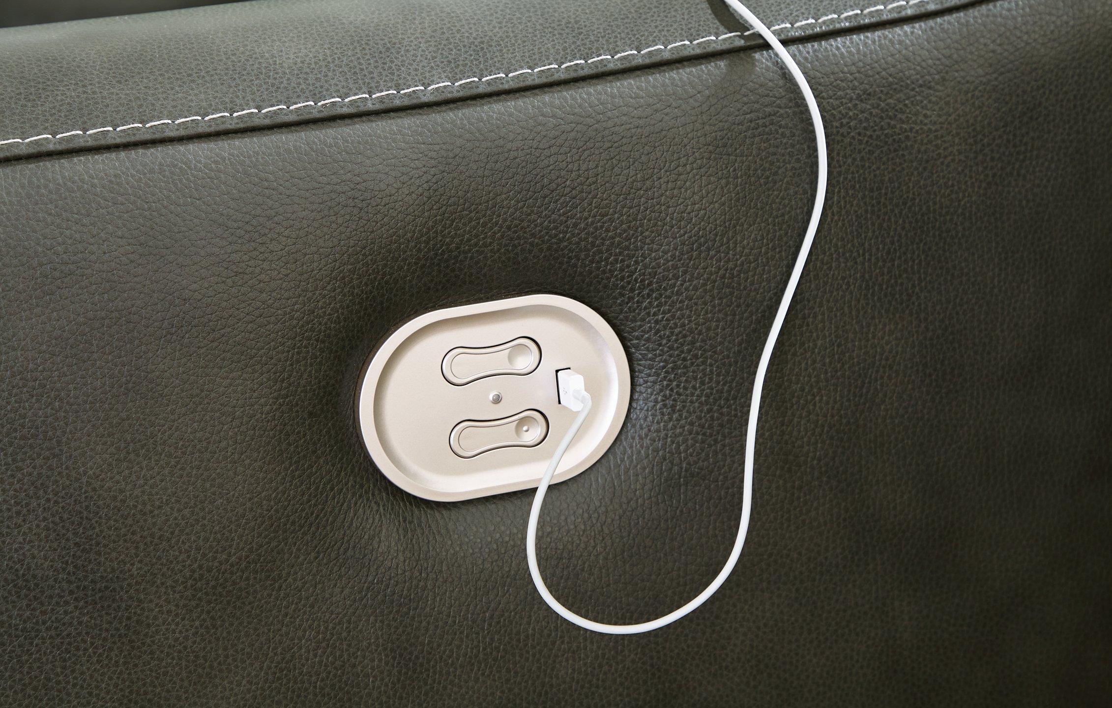 Center Line Power Reclining Sectional Loveseat - Ideal Furniture (Fresno,CA)