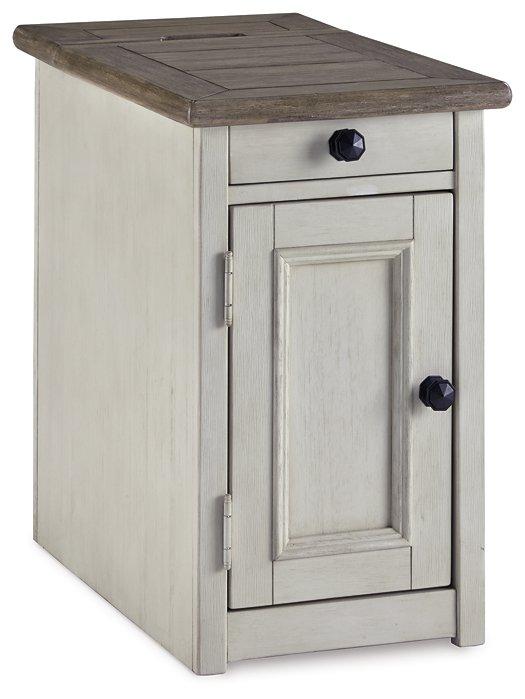 Bolanburg Chairside End Table with USB Ports & Outlets - Ideal Furniture (Fresno,CA)