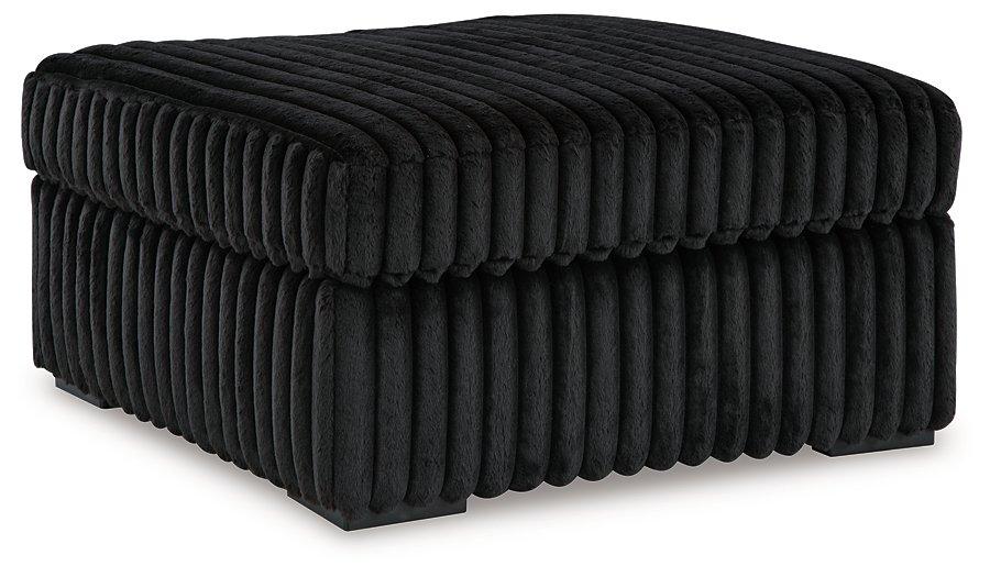 Midnight-Madness Oversized Accent Ottoman - Ideal Furniture (Fresno,CA)