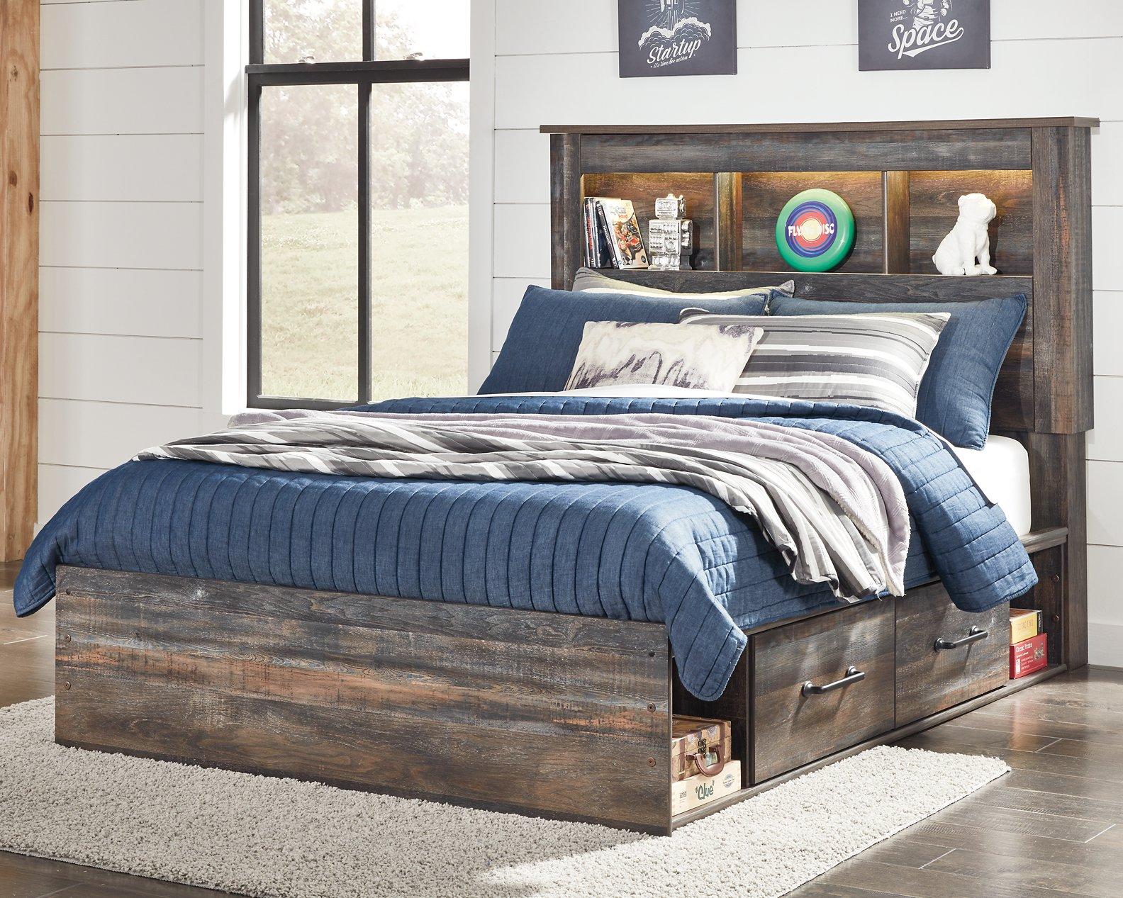 Drystan Youth Bed with 2 Storage Drawers - Ideal Furniture (Fresno,CA)