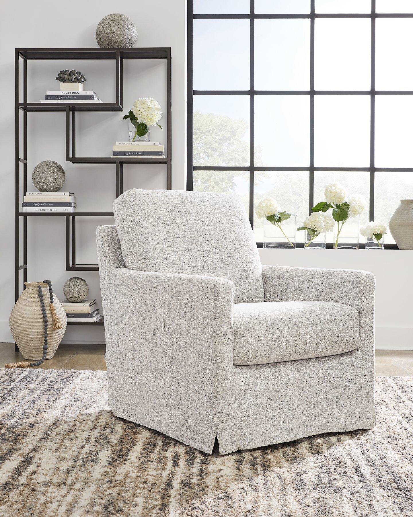 Nenana Next-Gen Nuvella Swivel Glider Accent Chair - Ideal Furniture (Fresno,CA)