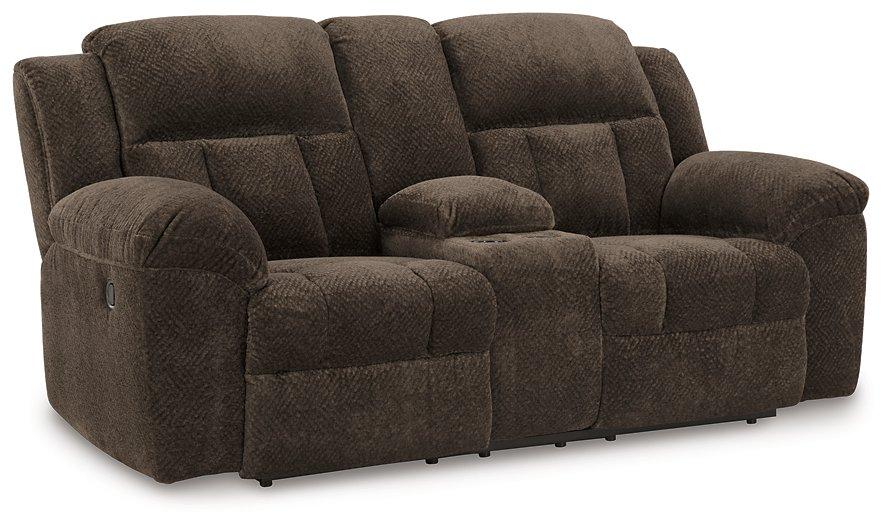 Frohn Reclining Loveseat with Console - Ideal Furniture (Fresno,CA)