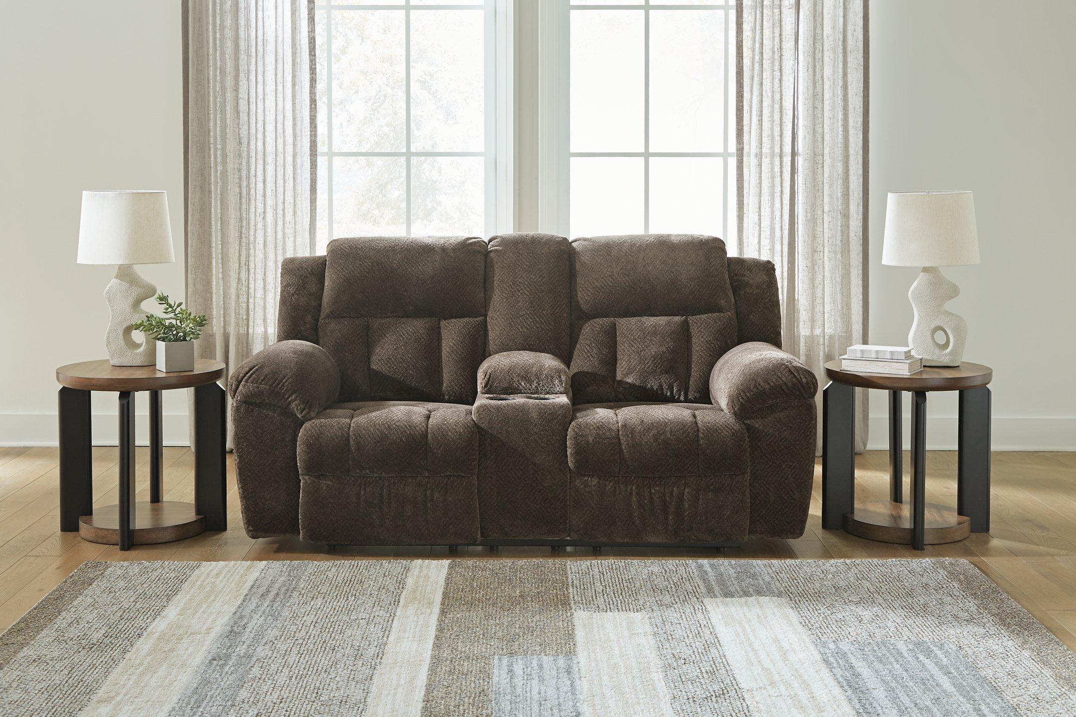 Frohn Reclining Loveseat with Console - Ideal Furniture (Fresno,CA)