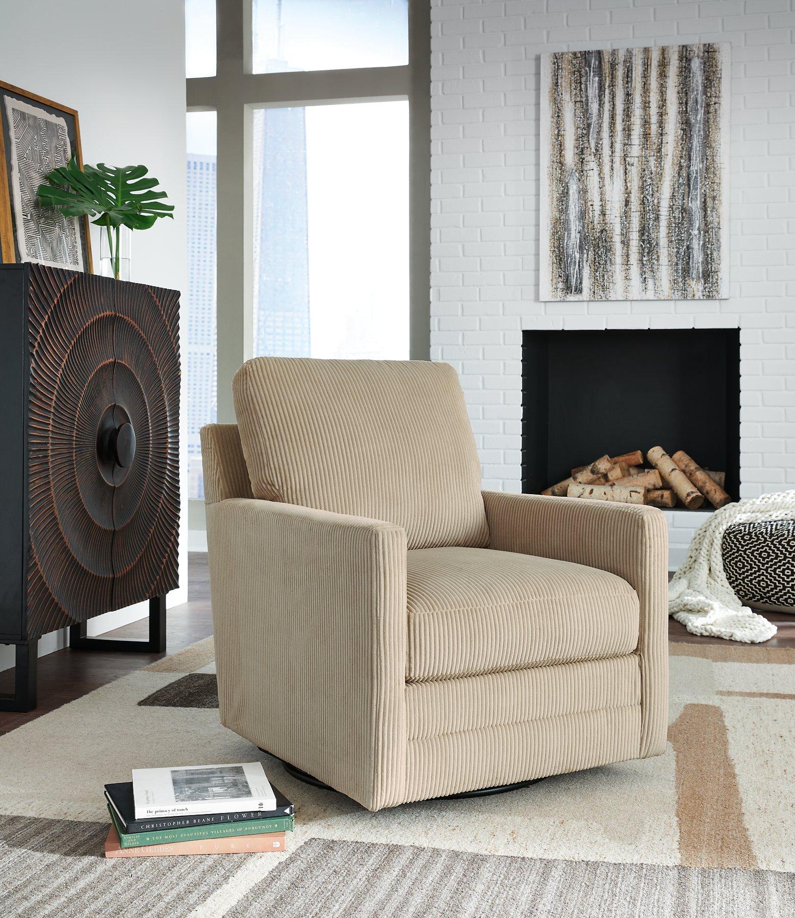 Icaman Swivel Accent Chair - Ideal Furniture (Fresno,CA)