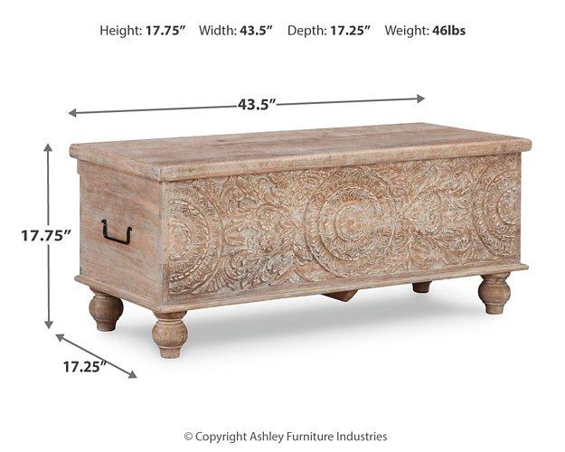 Fossil Ridge Storage Bench - Ideal Furniture (Fresno,CA)