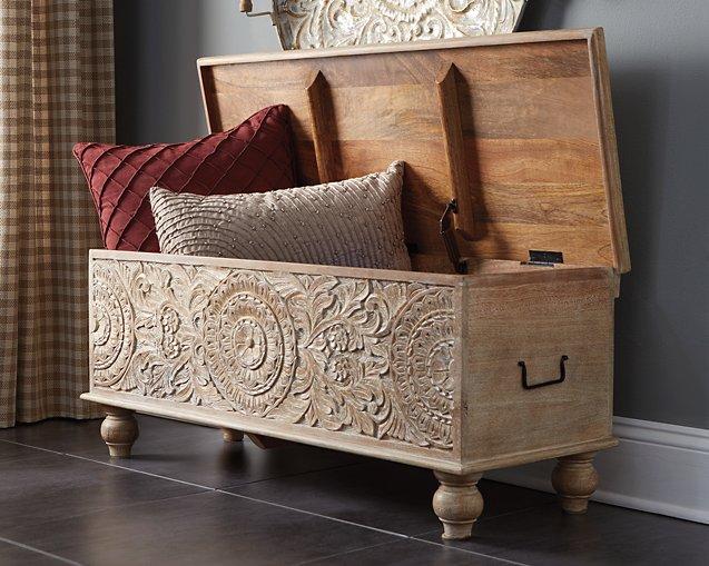 Fossil Ridge Storage Bench - Ideal Furniture (Fresno,CA)