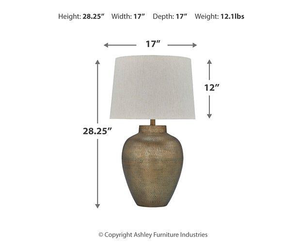 Madney Lamp Set - Ideal Furniture (Fresno,CA)
