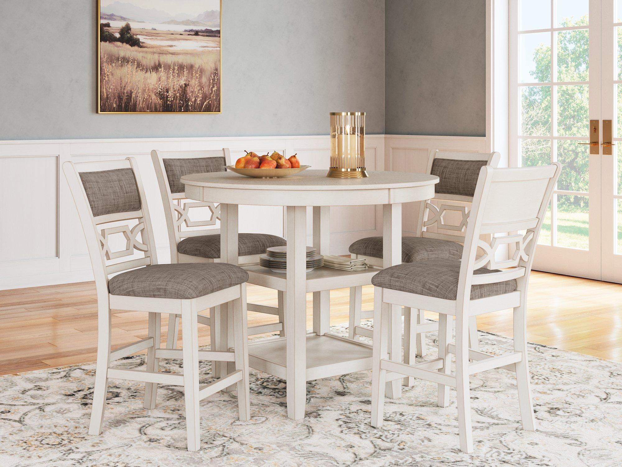 Erinberg Counter Height Dining Table and 4 Barstools (Set of 5) - Ideal Furniture (Fresno,CA)