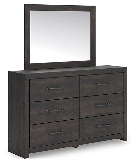 Hollivern Dresser and Mirror - Ideal Furniture (Fresno,CA)