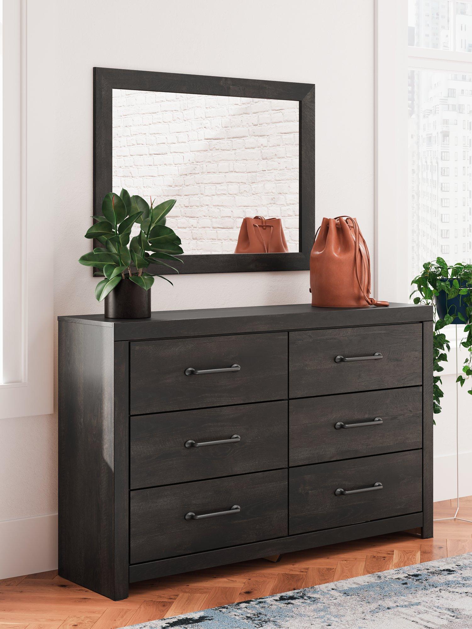 Hollivern Dresser and Mirror - Ideal Furniture (Fresno,CA)