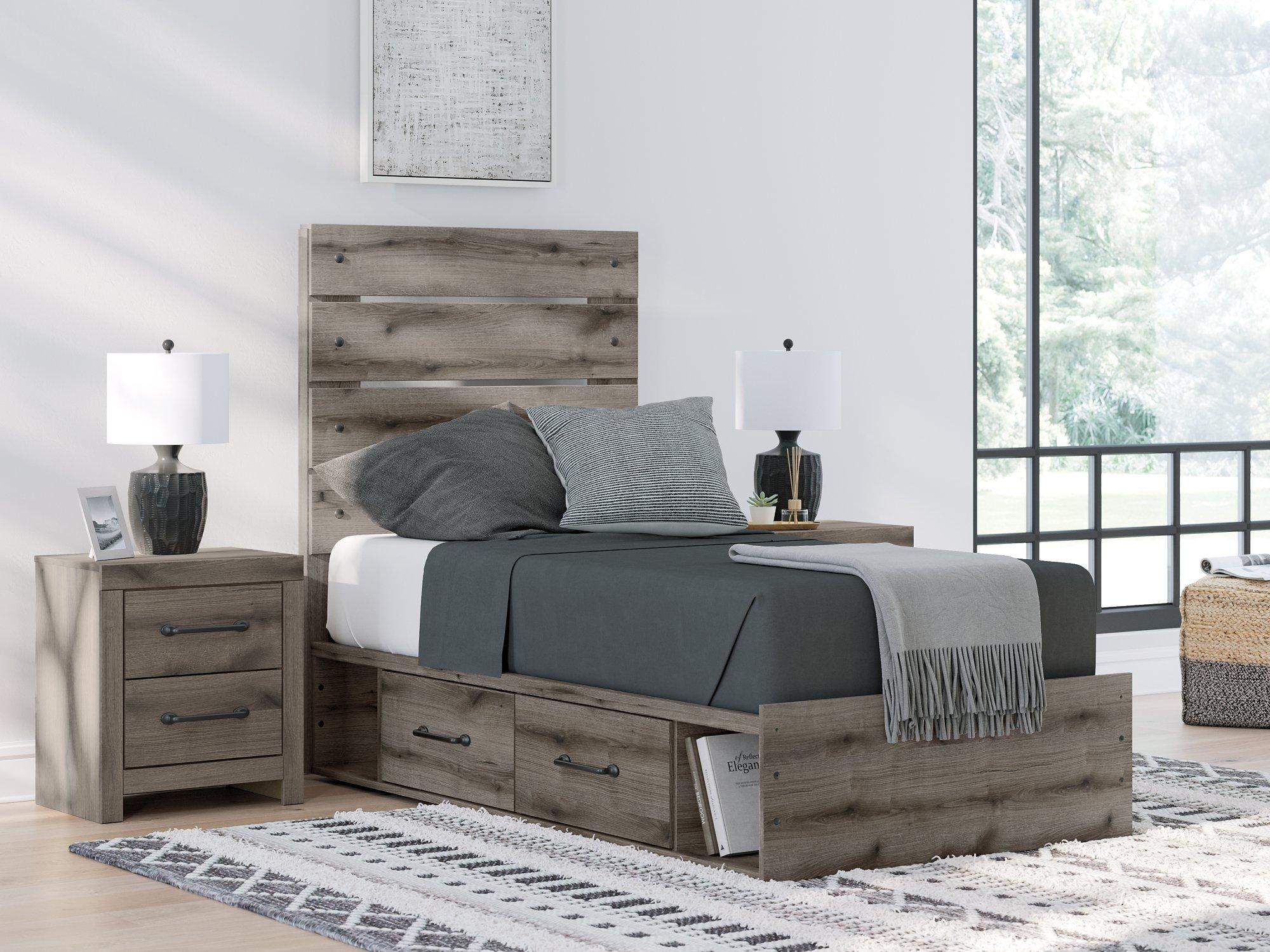 Graystorm Bed with Storage - Ideal Furniture (Fresno,CA)