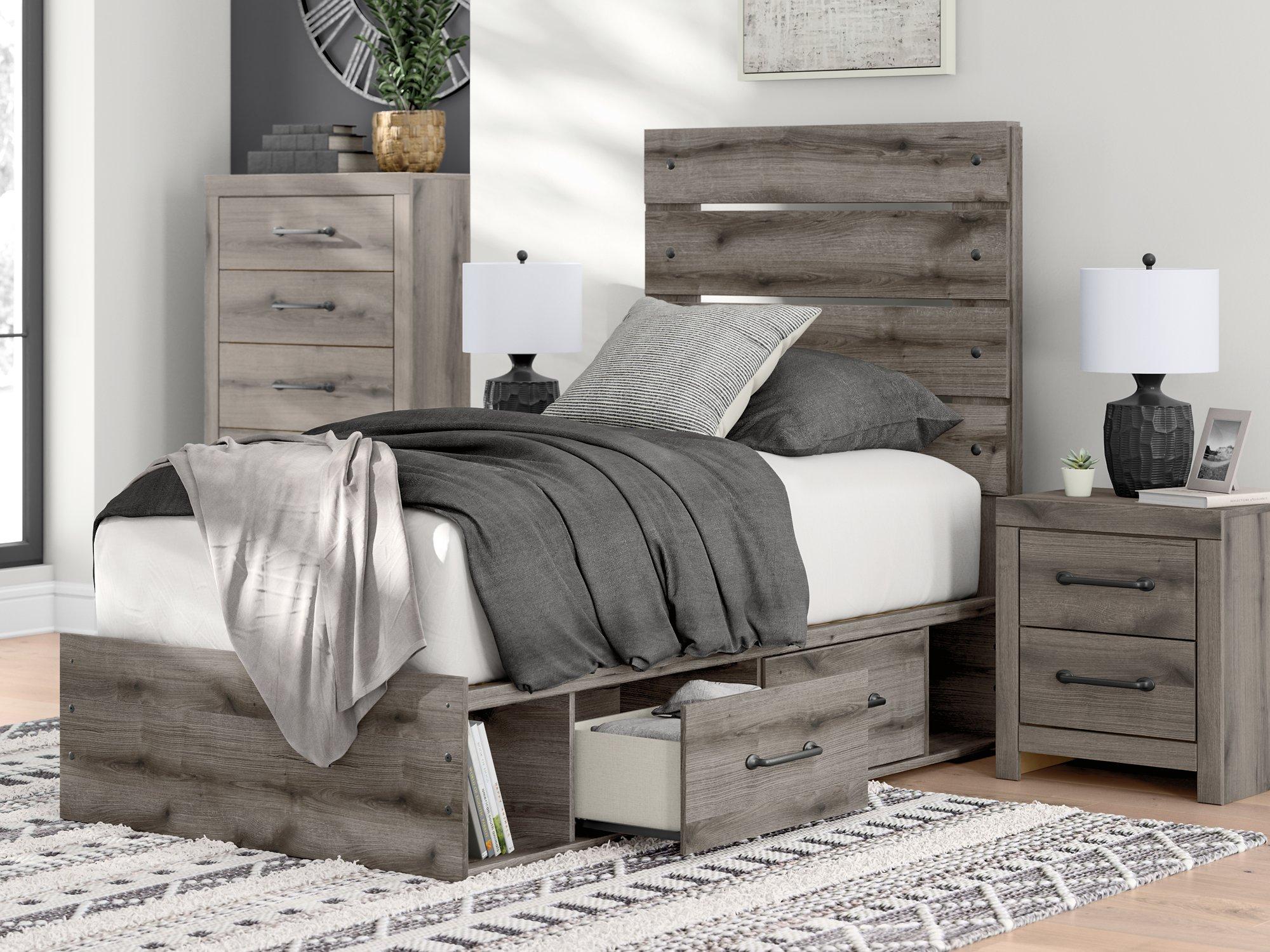 Graystorm Bed with Storage - Ideal Furniture (Fresno,CA)