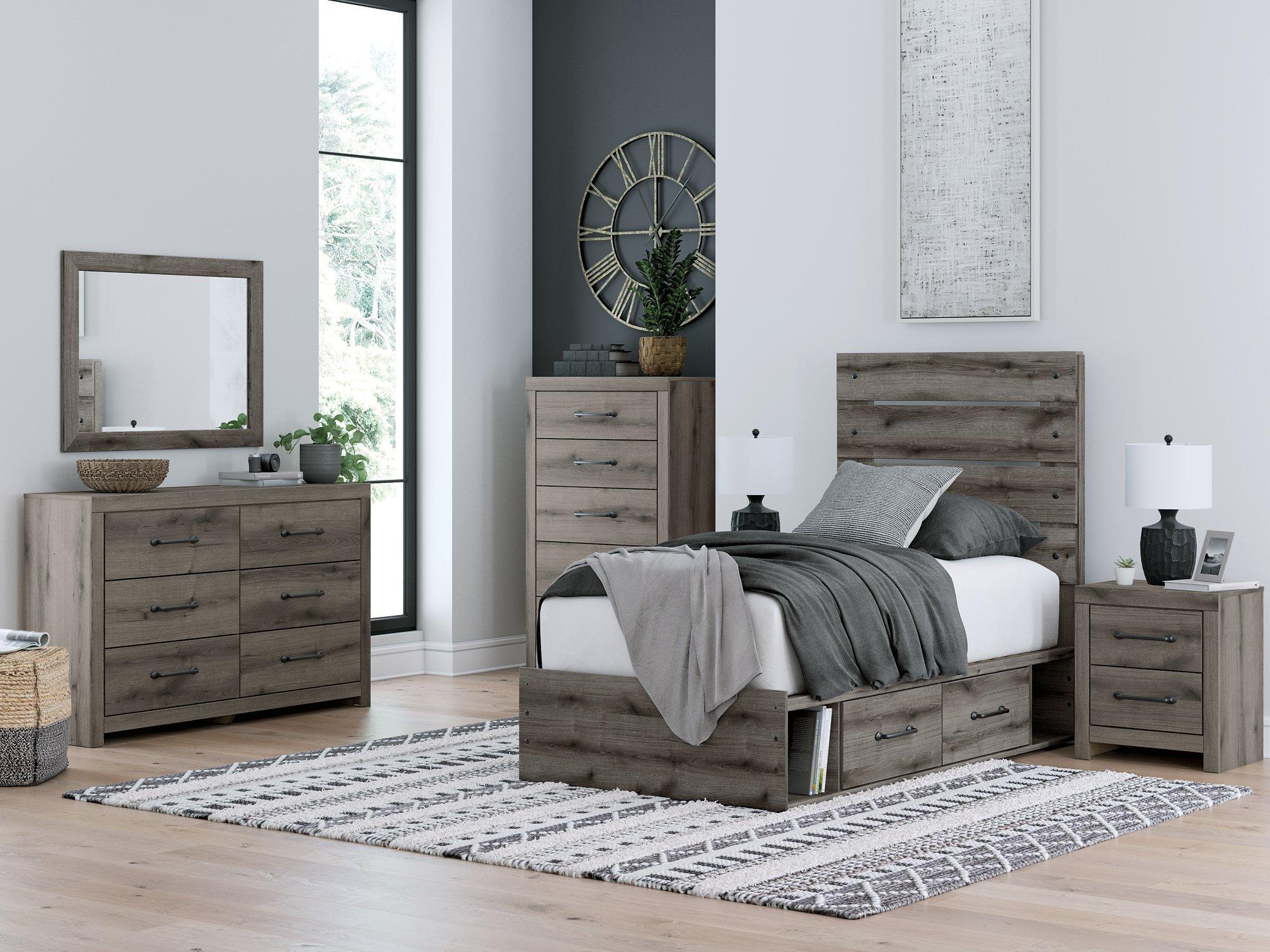 Graystorm Bed with Storage - Ideal Furniture (Fresno,CA)