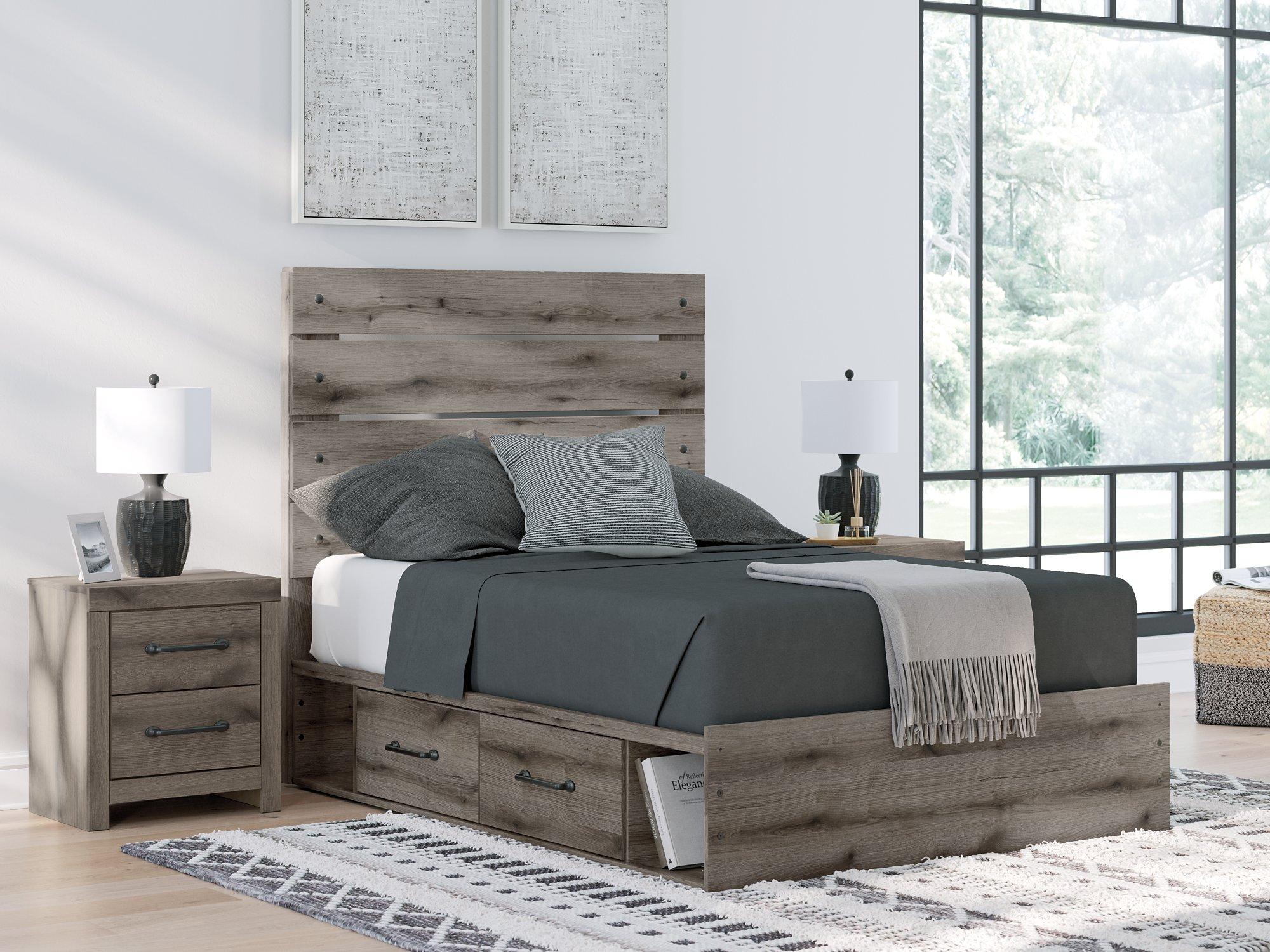 Graystorm Bed with Storage - Ideal Furniture (Fresno,CA)