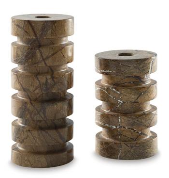 Emsleyfield Candle Holder Set (Set of 2) - Ideal Furniture (Fresno,CA)