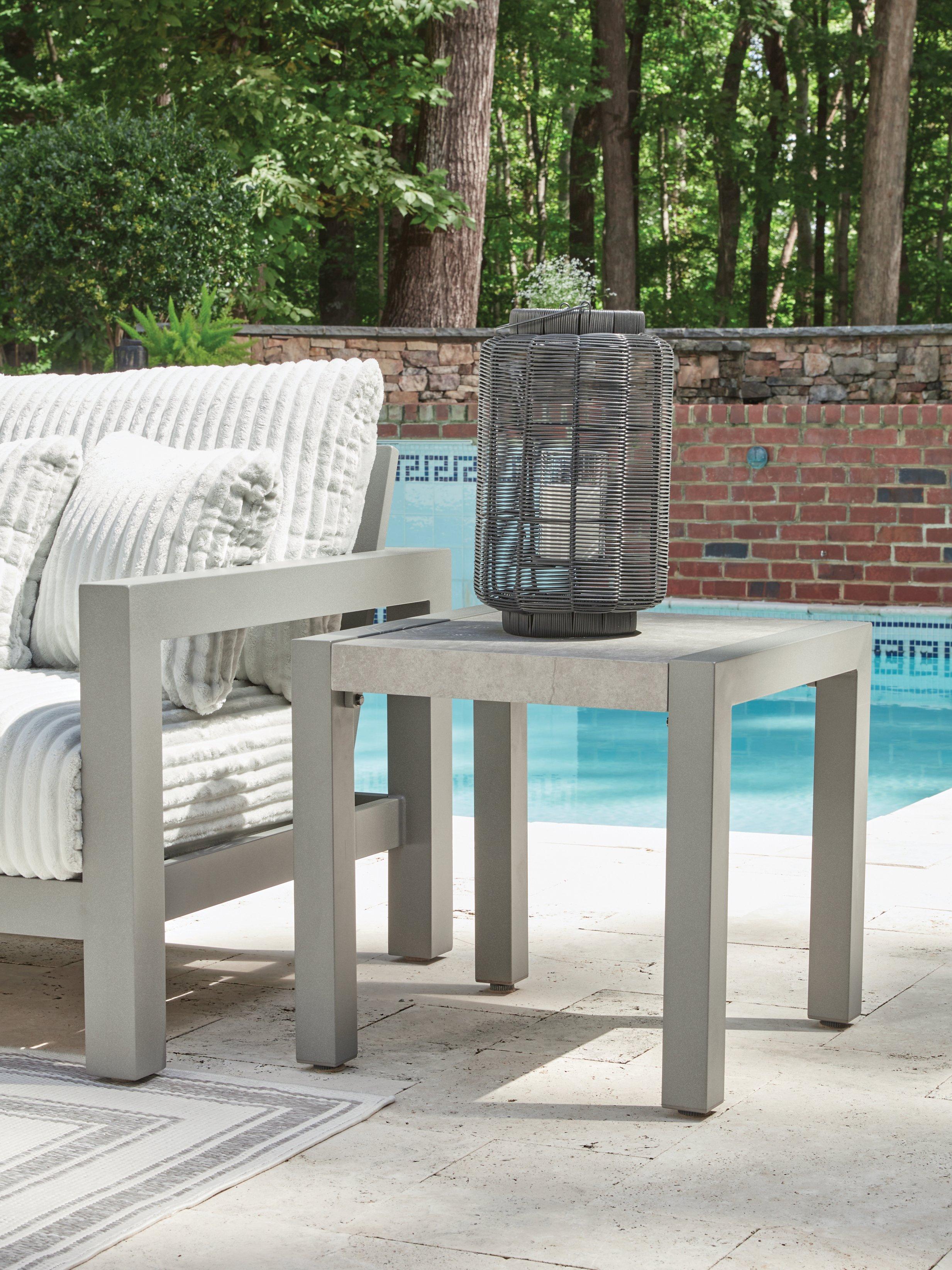 Hurley Park Outdoor End Table - Ideal Furniture (Fresno,CA)