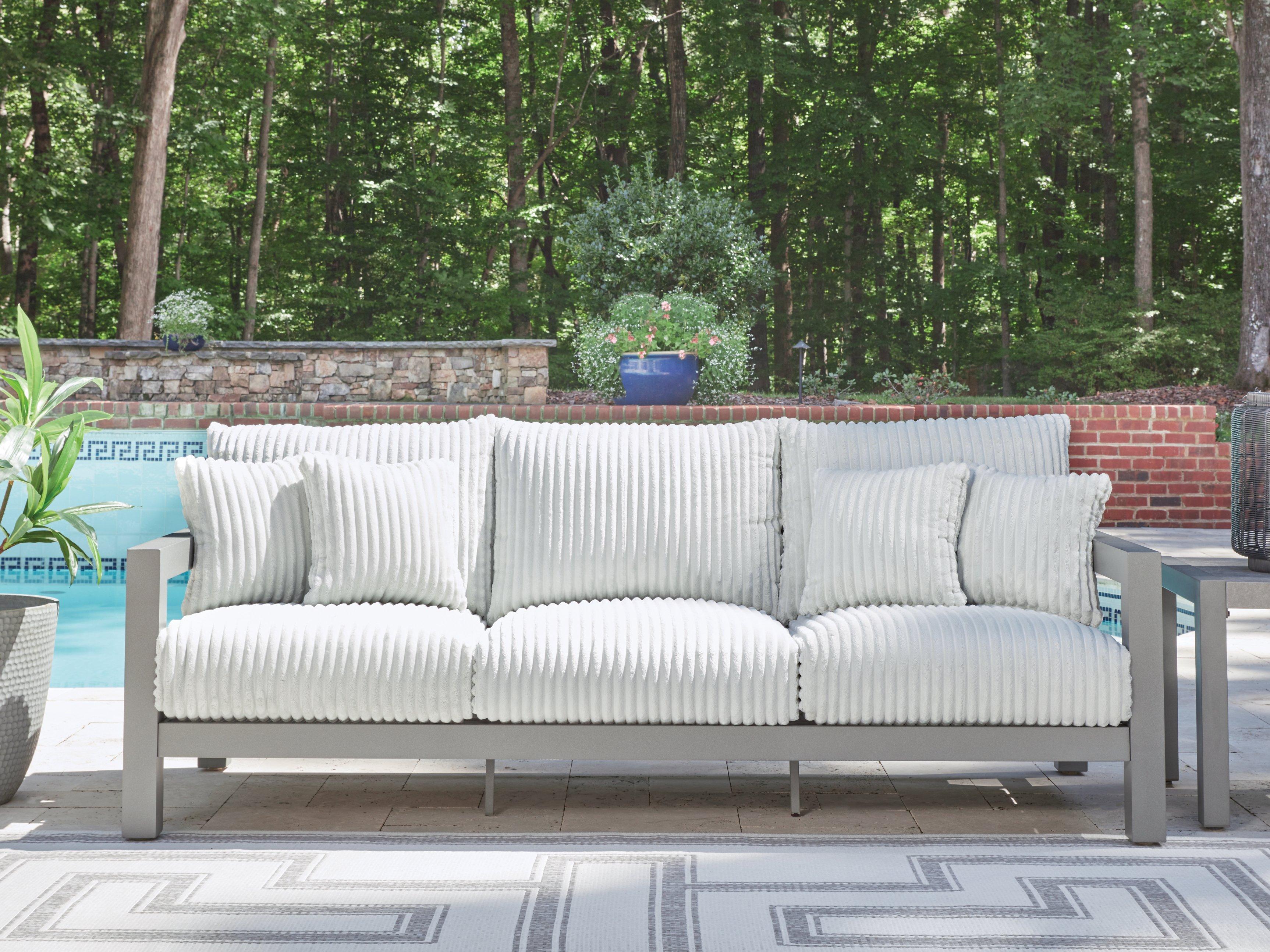 Hurley Park Outdoor Sofa with Cushion - Ideal Furniture (Fresno,CA)