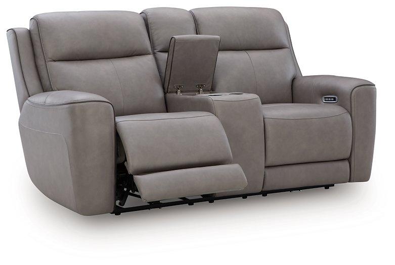 5Z-Comfort Power Reclining Loveseat with Console - Ideal Furniture (Fresno,CA)